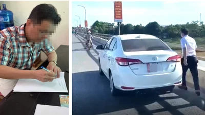 Tài xế đỗ xe trên cầu, vứt đồ xuống sông khai gì?