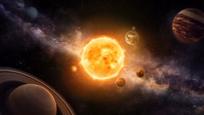 Nhóm tác giả cũng cho rằng, các hệ sao khác thường có 3 vùng đĩa tiền hành tinh riêng biệt và mỗi vùng sẽ sản sinh ra một loại hành tinh riêng biệt. Vùng bên trong sẽ chỉ tạo ra các vật thể đá như Trái đất và sao Hỏa, với nhiệt độ sẽ quá nóng để muội than bám vào nhau khiến "bồ hóng" ở khu vực này rất khó xảy ra. Ảnh: Future Publishing Ltd.