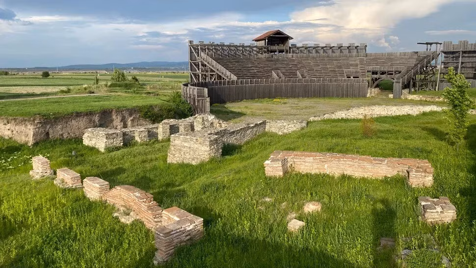 Trong nghiên cứu được công bố trên tạp chí Antiquity, các chuyên gia xác định con gấu đã "bị bắt ở khu vực Balkan địa phương" sau khi phân tích ADN. Điều này cho thấy những loài động vật được sử dụng trong các trò chơi tại đấu trường La Mã có nguồn gốc tại địa phương thay vì nhập khẩu từ các vùng xa xôi. Ảnh: Anastasija Radenkovic/Getty Images.