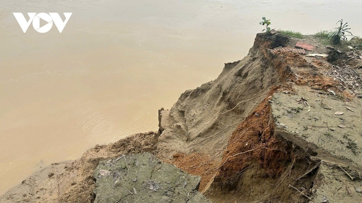 Theo ông Thanh, đến nay, tình hình sạt lở đã lắng xuống, địa phương cắm biển cảnh báo, tuyên truyền người dân cảnh giác, theo dõi sạt lở. "Vị trí sạt lở đất pha cát, nền đất yếu, để xử lý triệt để phải xây kè. Sở Nông nghiệp và Môi trường đã cử cán bộ xuống khảo sát, xây dựng phương án xây kè cứng xử lý triệt để sạt lở".