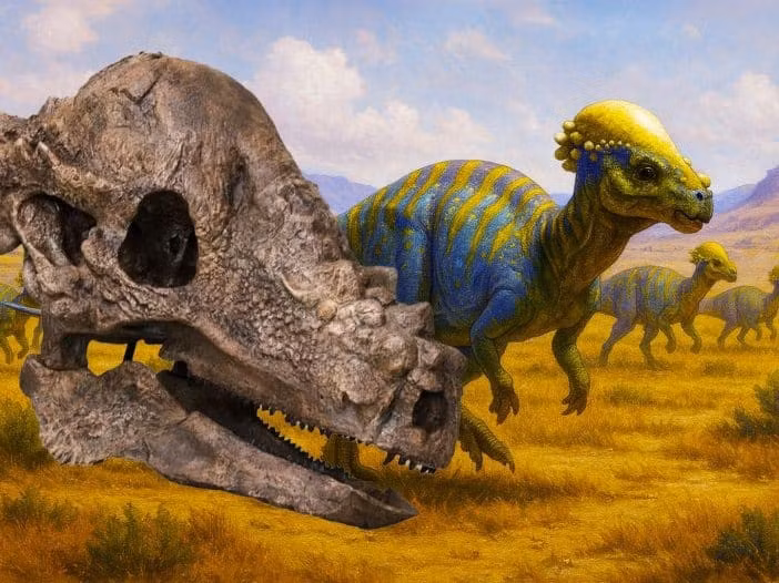 Hóa thạch của khủng long Zavacephalae rinpoche bao gồm khoảng 54% xương của loài khủng long này. Trong đó có hộp sọ và toàn bộ đuôi, cũng như một số xương tay, xương chân và sỏi dạ dày giúp loài khủng long này nghiền thức ăn. Ảnh: dinopit.com.