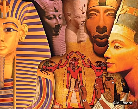 Do đó, các cuộc kết hôn trong hoàng tộc Ai Cập để mô phỏng thần Osiris và Isis cũng như duy trì hình ảnh của họ như những vị thần trên Trái đất. Ảnh: Millmore.