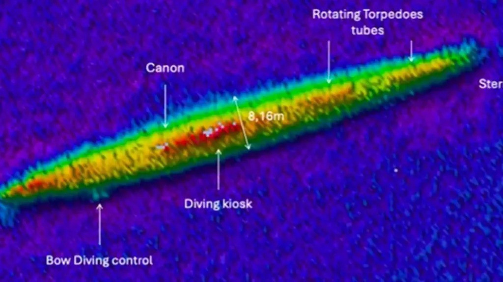 Một bí ẩn lớn "đánh đố" các chuyên gia, nhà khoa học đã được giải mã sau hơn 8 thập kỷ. Dưới đáy biển ngoài khơi Cadiz, Tây Ban Nha, họ đã tìm thấy tàu ngầm Le Tonnant của Pháp. Ảnh: thespanisheye.com.