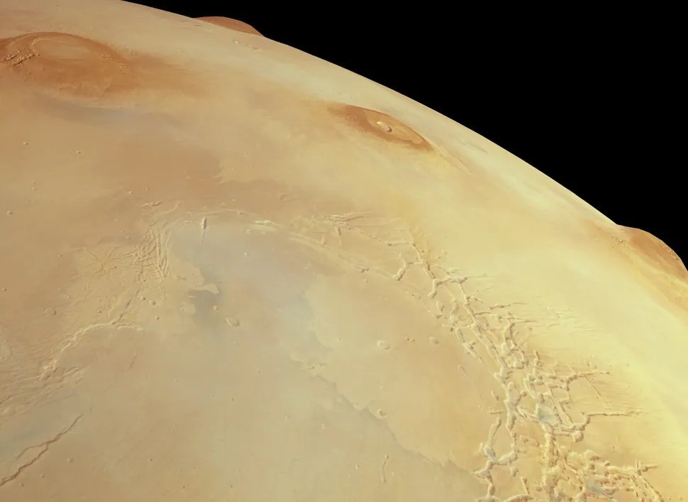 Ông Benner hiện kêu gọi mở lại cuộc tranh luận khoa học về bằng chứng sự sống trên sao Hỏa nhân dịp kỷ niệm tàu Viking 1 và 2 đổ bộ lên hành tinh đỏ. Ảnh: ESA/DLR/FU Berlin.