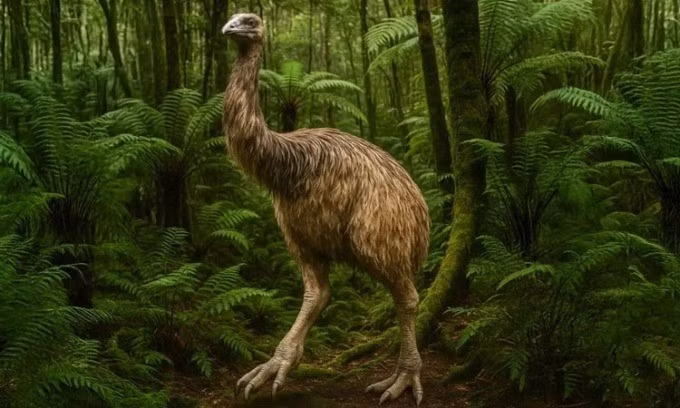 Colossal Biosciences là công ty công nghệ sinh học có trụ sở tại Texas, Mỹ. Công ty khởi nghiệp về kỹ thuật di truyền này mới cho biết có kế hoạch hồi sinh loài moa khổng lồ Đảo Nam (Dinornis robustus). Đây là loài loài chim khổng lồ, không biết bay, đã tuyệt chủng vào khoảng 600 năm trước. Ảnh: Science.