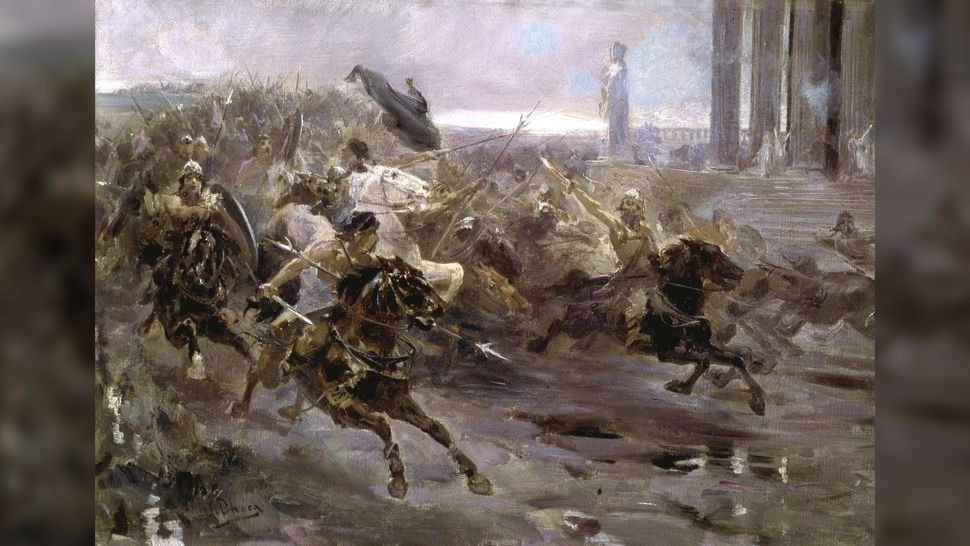 Một nghiên cứu công bố trên tạp chí Nature năm 2018 cho thấy về mặt di truyền, người Hung Nô là sự pha trộn giữa các dân tộc Đông Á và Tây Á - Âu. Ảnh: Heritage Image Partnership Ltd via Alamy Stock Photo.