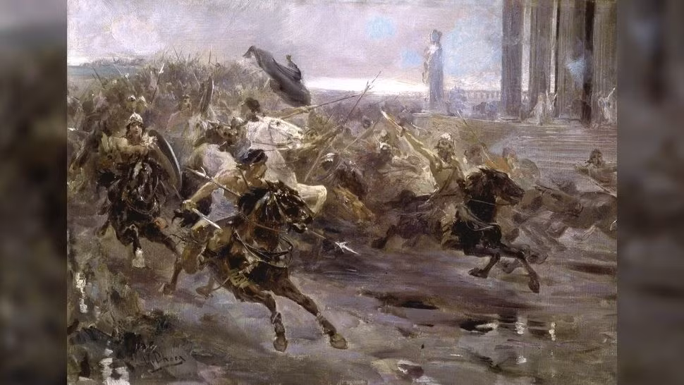 Một nghiên cứu công bố trên tạp chí Nature năm 2018 cho thấy về mặt di truyền, người Hung Nô là sự pha trộn giữa các dân tộc Đông Á và Tây Á - Âu. Ảnh: Heritage Image Partnership Ltd via Alamy Stock Photo.