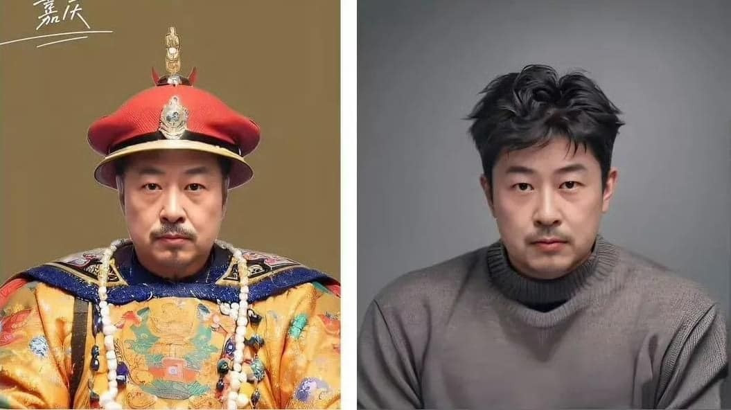 Hoàng đế Gia Khánh với gương mặt phúc hậu nhưng cũng uy nghiêm.