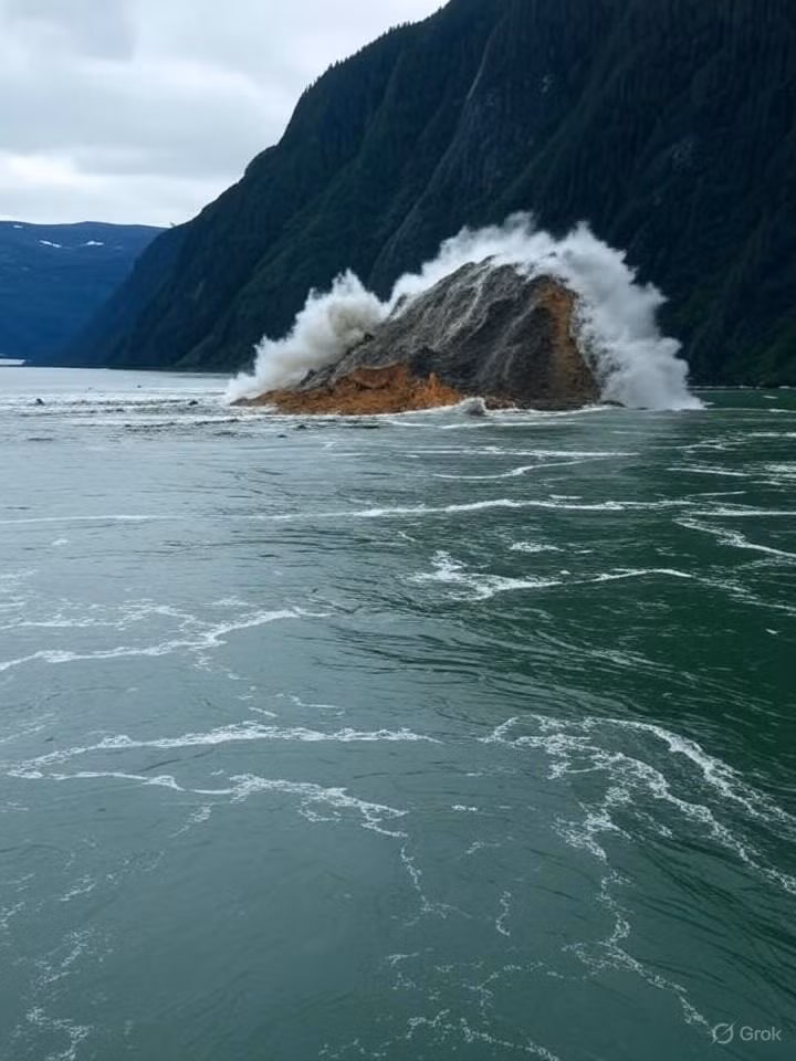 “Đây là vụ sạt lở lớn nhất ở Alaska trong vòng 10 năm qua”, Giám đốc Trung tâm Michael West cho biết. Ảnh: webpronews.com.