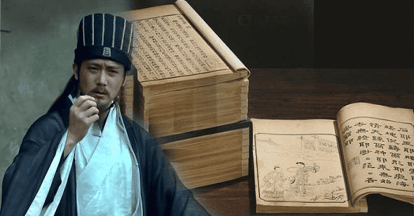 Nhân vật Gia Cát Lượng trên phim.