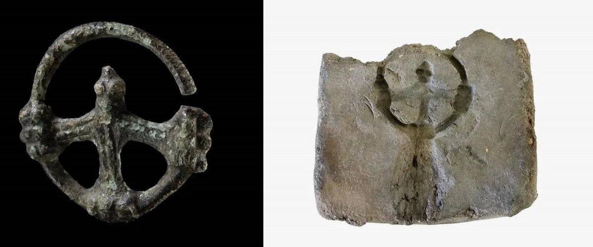 Điều này cho thấy người thợ rèn đã tạo ra số lượng lớn cây thánh giá với mẫu khuôn đó. Ảnh: Brandenburg State Office for Monument Preservation and Archaeological State Museum (BLDAM), Gabriel Graf/National Museums in Berlin, Museum of Prehistory and Early History, Claudia Plamp.