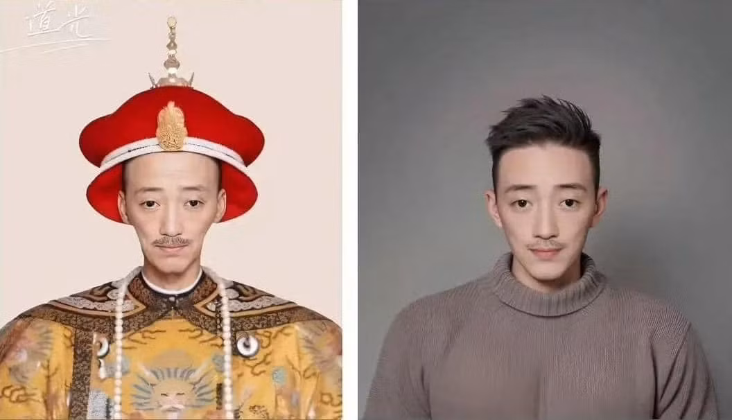 Hoàng đế Đạo Quang có gương mặt nghiêm nghị, toát lên sự cương trực, rắn rỏi.