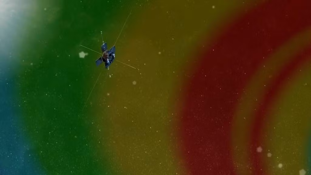 Khi rơi trở lại khí quyển, phần lớn cấu trúc của vệ tinh Van Allen Probe A sẽ bốc cháy và phân rã do ma sát với khí quyển. Dù vậy, một số bộ phận của vệ tinh này có thể còn sót lại và rơi xuống mặt đất. Ảnh: Johns Hopkins Applied Physics Laboratory / YouTube.