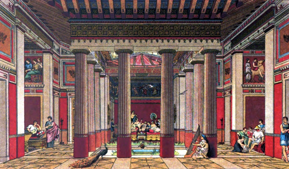 Cách đây hàng ngàn năm, người Hy Lạp sáng chế ra một hệ thống sưởi ấm trung tâm sử dụng đường ống chứa đầy nước ấm được đặt dưới sàn nhà. Nhờ vậy, những người sống trong ngôi nhà sẽ thấy ấm áp trong những tháng mùa Đông lạnh giá. Ảnh: mayaincaaztec.com.