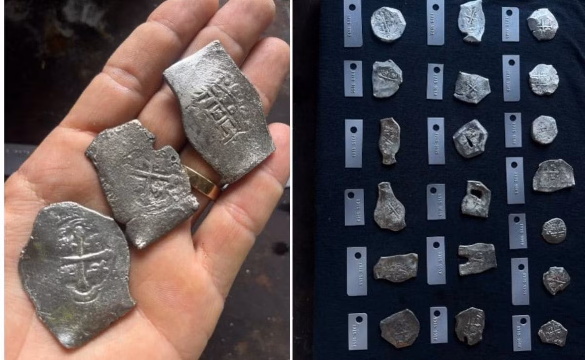 Theo luật pháp của bang Florida, bất kỳ “kho báu chôn giấu” hay hiện vật lịch sử nào bị “bỏ rơi” trên đất hoặc trong vùng nước thuộc sở hữu của bang đều thuộc về bang mặc dù các đơn vị khai quật có thể được cấp phép để tiến hành “dịch vụ trục vớt”. Luật quy định khoảng 20% vật phẩm khảo cổ được trục vớt phải được bang giữ lại để phục vụ nghiên cứu hoặc trưng bày công cộng. Ảnh: 1715 Fleet - Queens Jewels, LLC.