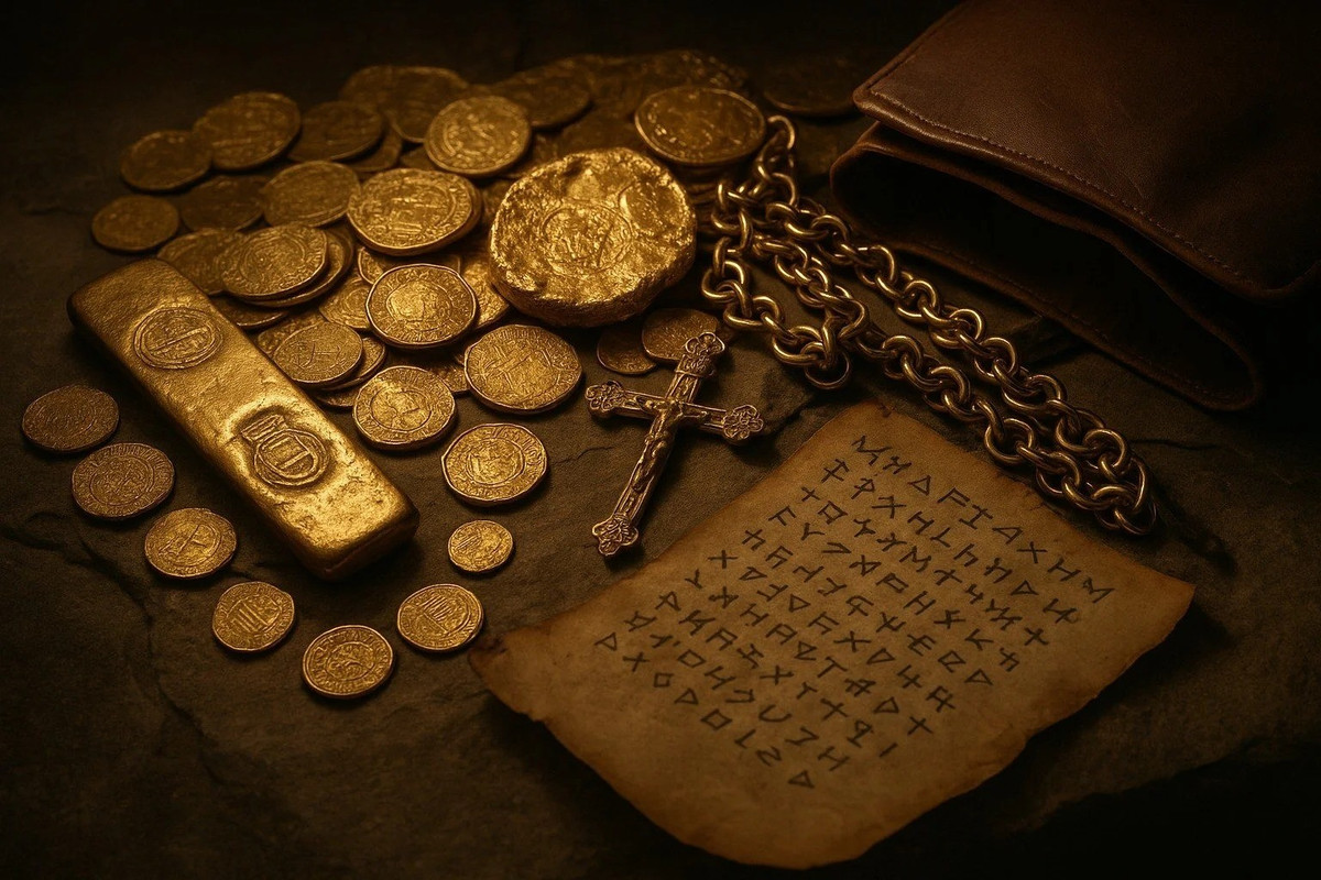 Sau khi thực hiện phi vụ trót lọt, nhóm cướp biển của Levasseur nhanh chóng tẩu thoát về sào huyệt rồi phân chia chiến lợi phẩm. Levasseur là kẻ được chia nhiều nhất số của cải cướp bóc được. Ảnh: areasgrey.com.