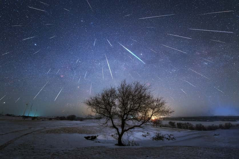Đợt mưa sao băng Geminids cuối cùng trong năm 2025 đã bắt đầu từ ngày 4/12. Tuy nhiên, cường độ của trận mưa sao băng này đang tăng dần theo từng ngày và sẽ đạt cực đại vào cuối tuần này. Ảnh: Jeff Dai/Stocktrek Images/Alamy.