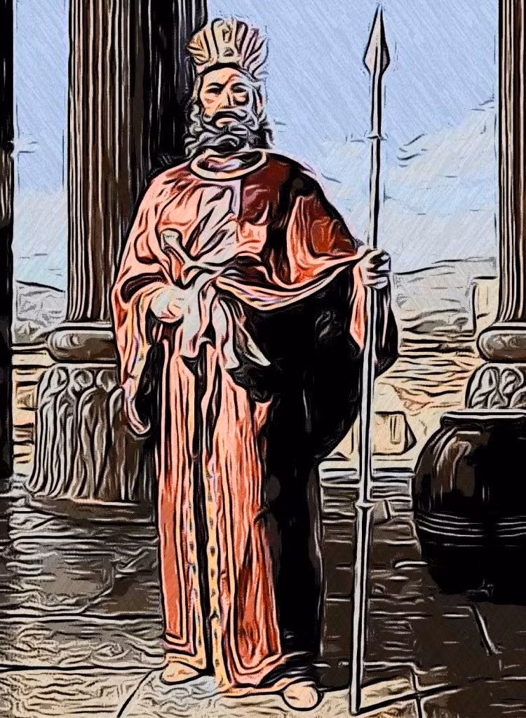 Tuy nhiên, do có cơ thể miễn nhiễm với độc tố nên vua Mithridates uống rất nhiều loại chất độc mạnh nhưng đều không chết. Cuối cùng, ông được cho là dùng kiếm tự sát. Ảnh: historyandimagination.