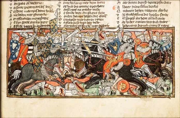 Đại bàng là chủ đề phổ biến trong nghệ thuật của người Visigoth. Theo Katharine Reynolds Brown, nhà sử học nghệ thuật tại Bảo tàng Nghệ thuật Metropolitan ở New York, Mỹ, đại bàng là biểu tượng của đáng tối cao và sức mạnh. Những chiếc ghim hình đại bàng thường tìm thấy theo từng cặp trong ngôi mộ của phụ nữ Visigoth. Ảnh: about-history.com.