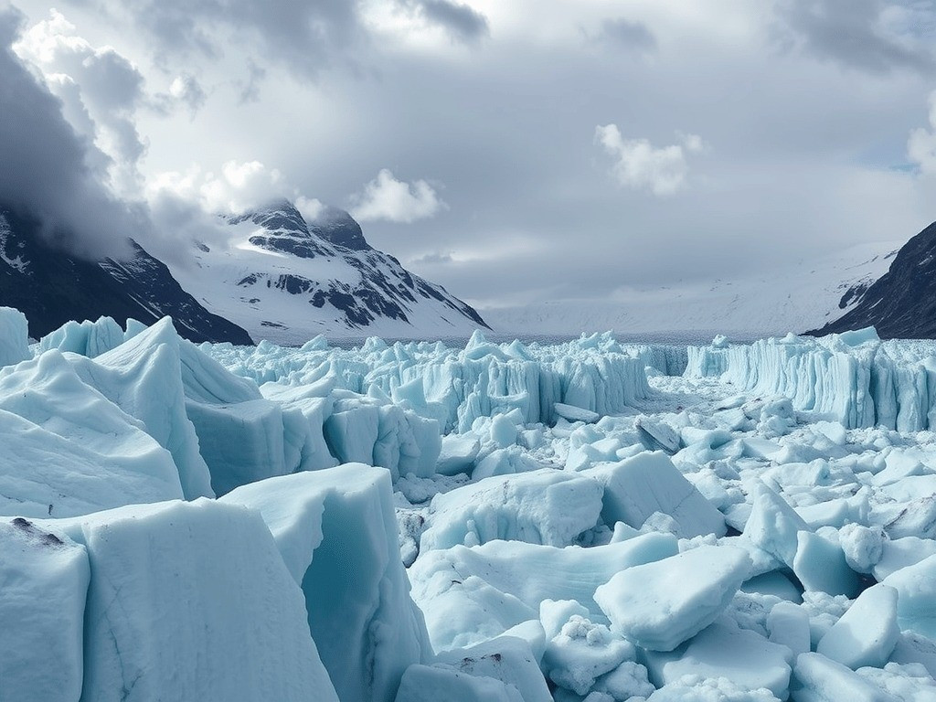 Theo kịch bản trên, đến cuối thế kỷ, thế giới chỉ còn 20% số sông băng (tức là 43.852 sông băng). Trong kịch bản xấu nhất, Trái đất nóng lên 4 độ C thì số sông băng biến mất hàng năm có thể lên tới 4.000. Đến năm 2100, Trái đất chỉ còn 9% sông băng so với hiện nay (tức 18.288 sông băng). Ảnh: scientificinquirer.com.