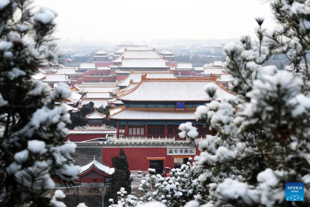 Đợt tuyết rơi lần này trở thành chủ đề được nhiều người quan tâm, tò mò và thảo luận trên mạng xã hội. Họ không biết vì sao tuyết có bông to bất thường. Ảnh: Wang Yuewu/Xinhua.