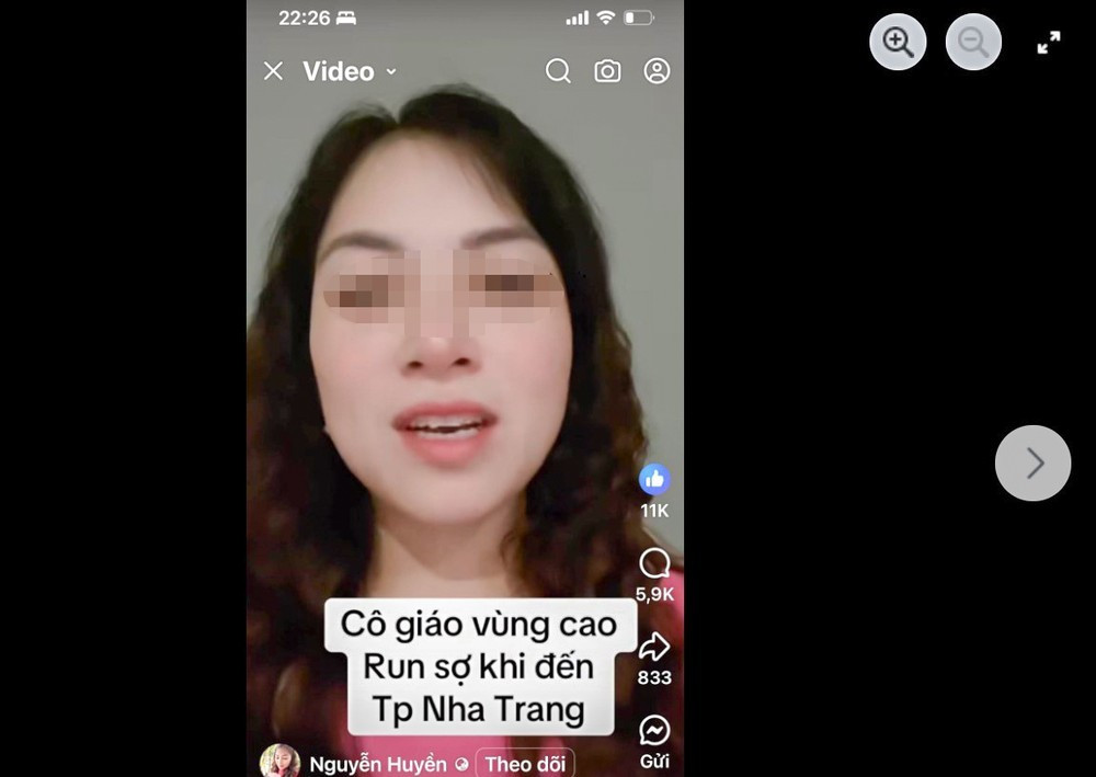 Facebook "Nguyễn Huyền" đăng tải clip gây tranh cãi trên mạng. Ảnh: XH