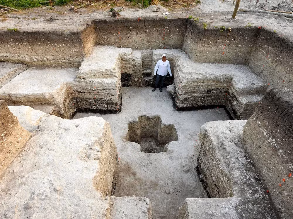 Bên cạnh các hoạt động thực địa, giới khoa học còn sử dụng LiDAR - một công nghệ viễn thám sử dụng tia laser để lập bản đồ 3D các cấu trúc ẩn - để kiểm tra thành phố Aguada Fénix. Nhờ công nghệ hiện đại này, các nhà nghiên cứu phát hiện Aguada Fénix đã tiết lộ thành phố cổ này mô tả vũ trụ và trật tự vũ trụ. Ảnh: Takeshi Inomata.