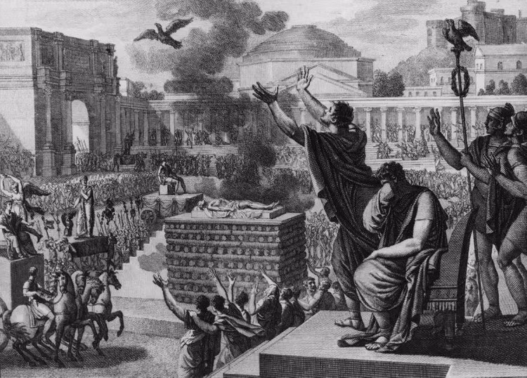 Tại Olbia, một số giàn hỏa táng được người La Mã biến thành nơi chôn cất trong khi số còn lại được đổ một phần hoặc toàn bộ. Ảnh: Hulton Archive / Getty Images.