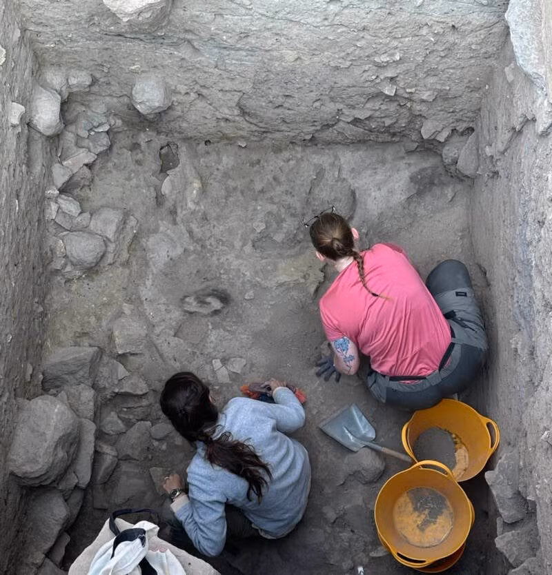 Công trình này, chỉ được biết đến với cái tên "Cấu trúc Hình tròn", có niên đại từ thiên niên kỷ thứ hai trước Công nguyên. Tuy nhiên, hiện giới nghiên cứu chưa thể xác định chính xác mục đích của công trình này. Ảnh: Università di Pisa.