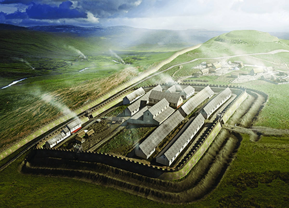 Dọc theo Bức tường Antonine là một loạt các pháo đài, doanh trại, nhà tắm và một con đường quân sự cho phép quân đội La Mã và nguồn tiếp tế của họ di chuyển nhanh chóng. Bức tường Antonine bị bỏ hoang vào năm 165 sau khi quân đội La Mã rút lui về Bức tường Hadrian ở miền Bắc nước Anh. Ảnh: antoninewall.org.