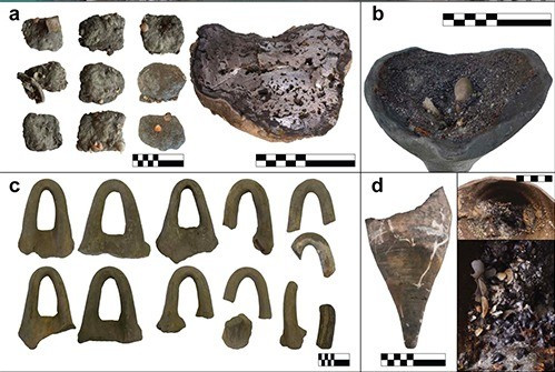 Thêm nữa, 3 xác tàu đắm và hàng hóa được tìm thấy cho thấy các mạng lưới thương mại và kết nối kinh tế trên khắp Địa Trung Hải trong suốt thời Đồ sắt. Những tuyến đường thương mại đã phát triển và suy yếu như thế nào khi tình hình chính trị tại khu vực có sự thay đổi. Ảnh: A. Yasur-Landau et al., Antiquity (2025).