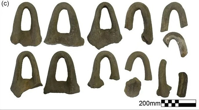 Số hàng hóa này không liên quan gì đến Ai Cập, trùng khớp với bằng chứng trên đất liền cho thấy hoạt động thương mại giữa Dor và Ai Cập bắt đầu suy giảm vào thời điểm đó. Ảnh: A. Yasur-Landau et al., Antiquity (2025).