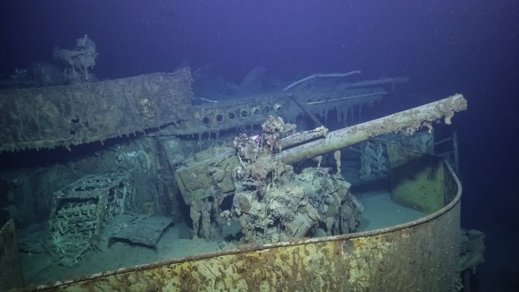 Trong năm 2025, nhà thám hiểm Bob Ballard đã dẫn đầu một cuộc thám hiểm biển sâu đến Iron Bottom Sound thuộc quần đảo Solomon nhằm khảo sát các xác tàu bị chìm trong Chiến tranh thế giới 2. Ảnh: X/Exploration Vessel Nautilus.