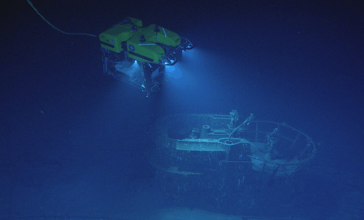 Trong chuyến thám hiểm biển sâu đến Iron Bottom Sound thuộc quần đảo Solomon, ông Ballard và các đồng nghiệp trên tàu nghiên cứu E/V Nautilus đã sử dụng các phương tiện điều khiển từ xa khảo sát 13 xác tàu. Ảnh: Ocean Exploration Trust.