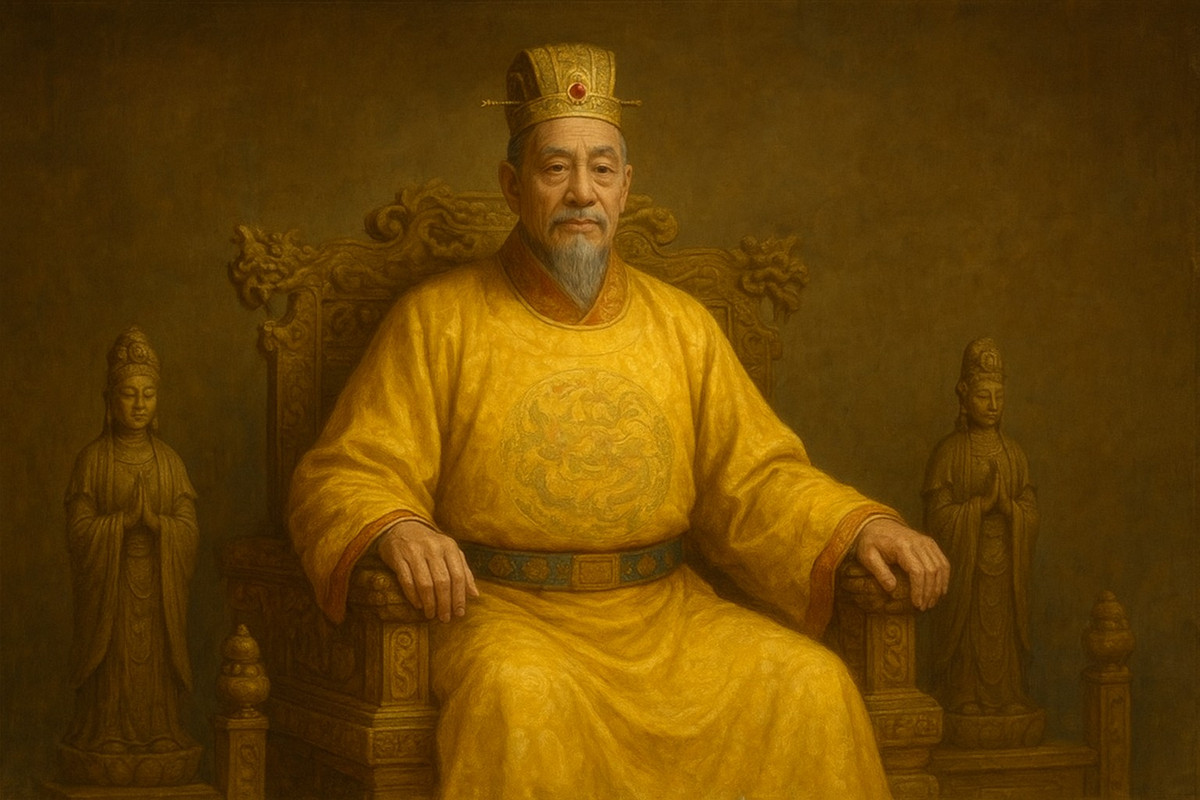 Lương Vũ Đế Tiêu Diễn. Ảnh: Chat GPT.