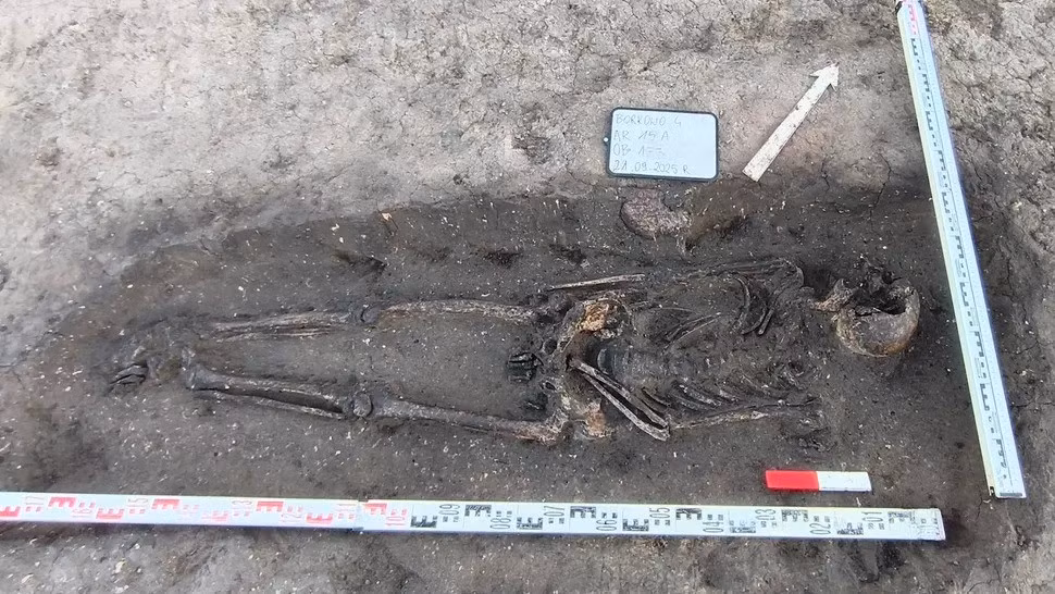 Theo các chuyên gia, những cá nhân này được chôn cất trong các ngôi mộ riêng lẻ trong một nghĩa trang thay vì ngôi mộ tập thể như một số phương tiện truyền thông đưa tin. Ảnh: Katarzyna Alagierska.