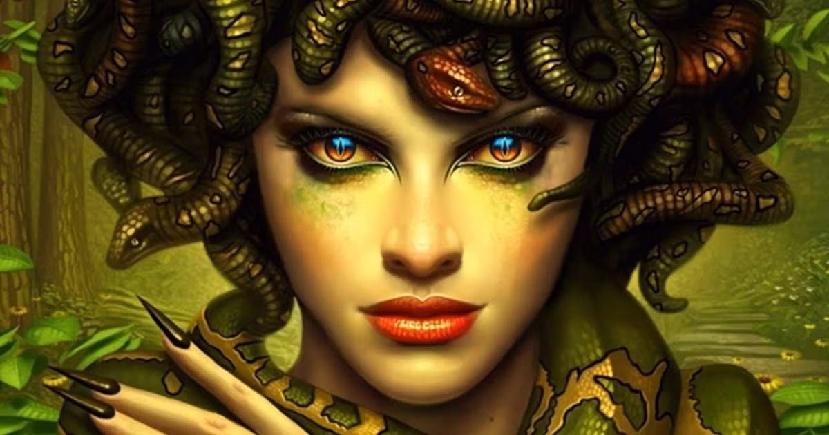 Sắc đẹp của Medusa khiến thần biển Poseidon mê mẩn trong khi vị thần này đã có vợ là nữ thần Athena. Ảnh: Ancient origins.