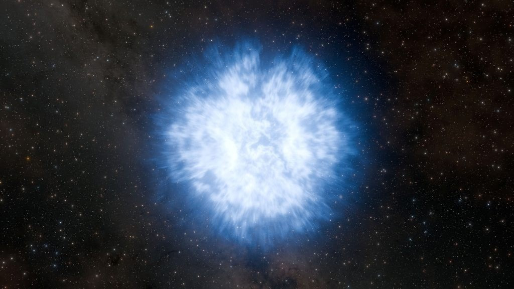 Vì vậy, các nhà khoa học nghi ngờ rằng đang chứng kiến một loại vụ nổ kép, kết hợp giữa kilonova và supernova. Cơ chế của vụ nổ kép này có nhiều bí ẩn chờ đợi con người giải mã. Ảnh: Caltech/K. Miller and R. Hurt/IPAC.