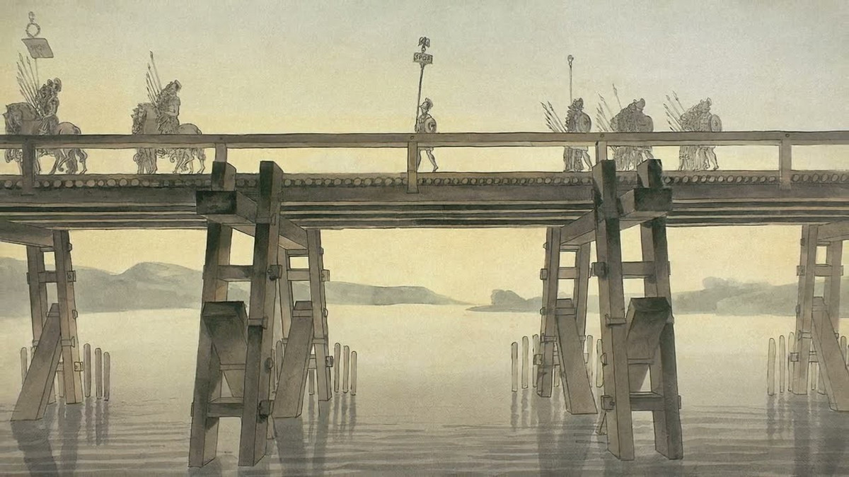 Các tài liệu, ghi chép về việc vào năm 58 trước Công nguyên, Julius Caesar đánh bại bộ tộc Helvetii sinh sống trên cao nguyên Thụy Sĩ. Bộ tộc Helvetii đã cố gắng di cư đến Gaul, có khả năng làm xáo trộn quyền kiểm soát của La Mã tại khu vực. Ảnh: Ancient origins.