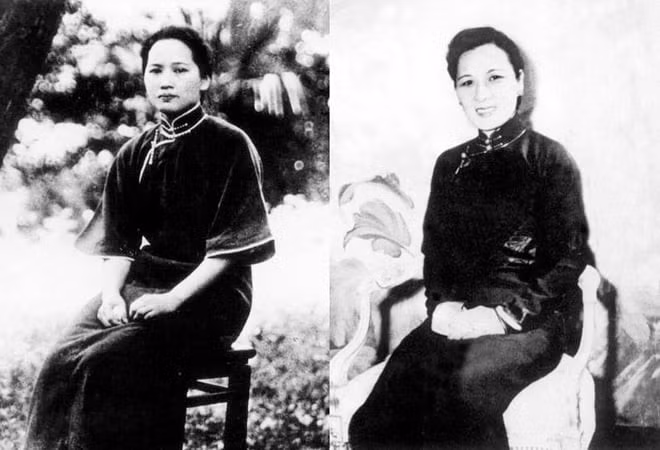 Tống Khánh Linh (trái) và Tống Mỹ Linh.