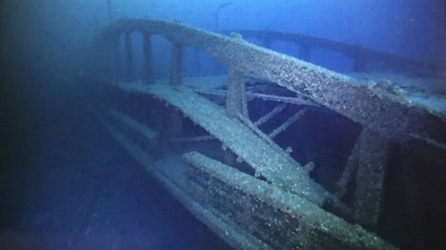 Tổ chức Shipwreck World chuyên tìm các xác tàu đắm trên toàn cầu mới đây cho biết một nhóm các nhà săn tìm đã phát hiện xác tàu Lac La Belle ở hồ Michigan, cách bờ biển gần bang Wisconsin của Mỹ khoảng 32 km. Ảnh: Paul Ehorn.