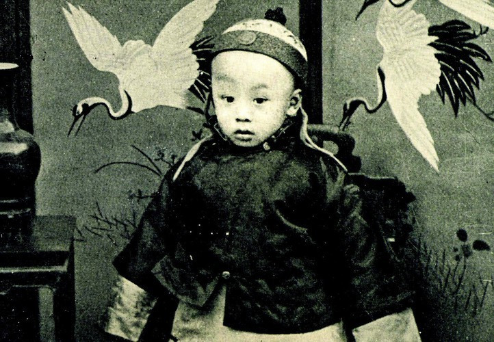 Phổ Nghi đăng cơ lên ngôi báu vào năm 1908 sau khi hoàng đế Quang Tự, băng hà mà không có con trai nối dõi.
