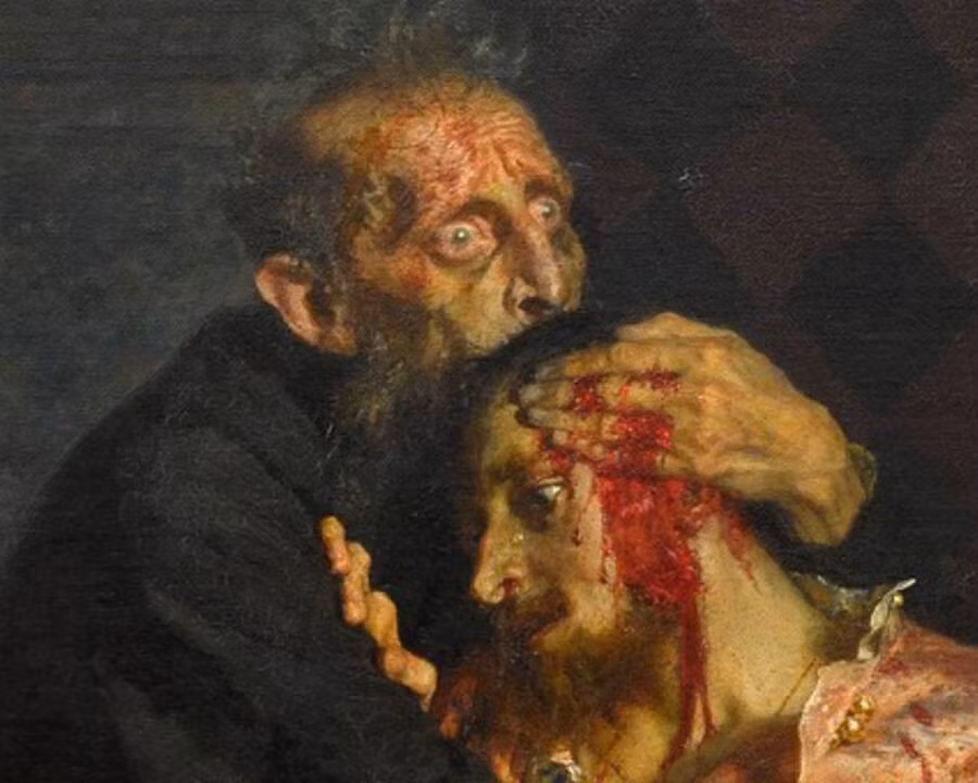 Trong số này có việc Sa hoàng Ivan IV hạ lệnh thảm sát tại thành phố Novgorod vào năm 1570 vì nghi ngờ người dân nơi đây phản bội. Theo đó, hàng ngàn người bị sát hại dã man. Thậm chí, ông còn được cho là giết chết con trai Ivan Ivanovich.