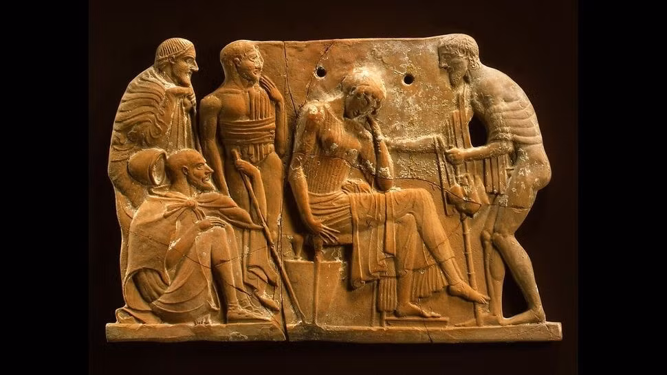 Trong nhiều thế kỷ, các học giả từng xem tác phẩm Iliad của Homer chỉ là huyền thoại, một bản thơ mang tính tưởng tượng xoay quanh cuộc chiến tranh thành Troy liên quan đến nàng Helen tuyệt sắc và hình ảnh con ngựa gỗ đánh lừa cả thành phố. Ảnh: Fletcher Fund, 1930; The Met; (CC0 1.0 DEED).