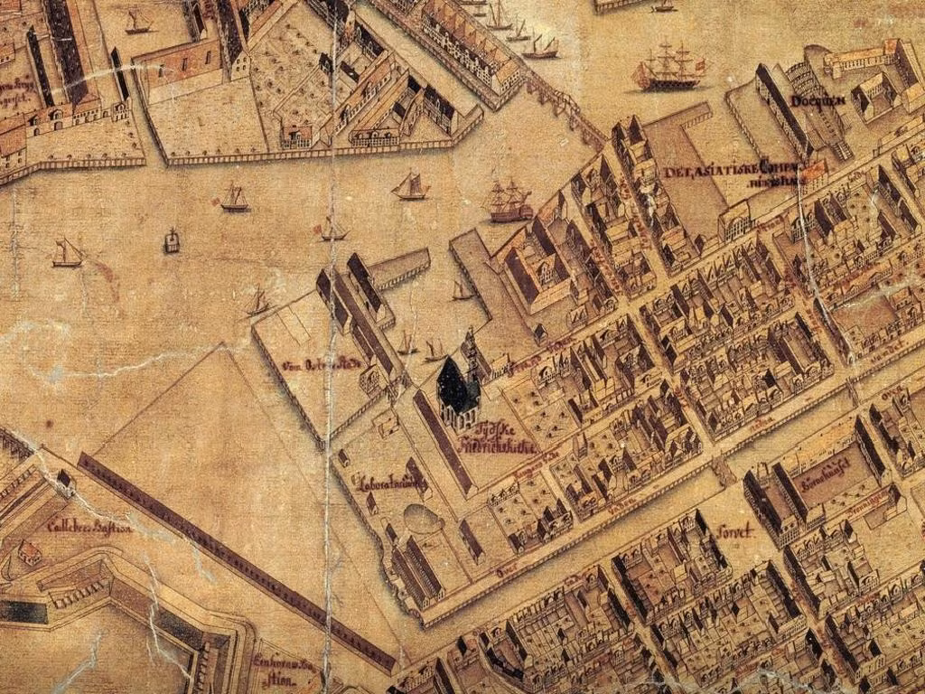 Để ngăn chặn các cuộc nổi loạn tương tự, tàu Christianus Quintus đã đi cùng tàu Fridericus Quartus, nâng tổng số người trên cả hai con tàu lên con số 800 (bao gồm cả thành viên thủy thủ đoàn và nô lệ). Tuy nhiên, 2 con tàu bị lạc đường trên đường đến thuộc địa tại đảo St. Thomas của Hà Lan. Ảnh: Geddes Eleverede kort, 1761, Museum of Copenhagen.