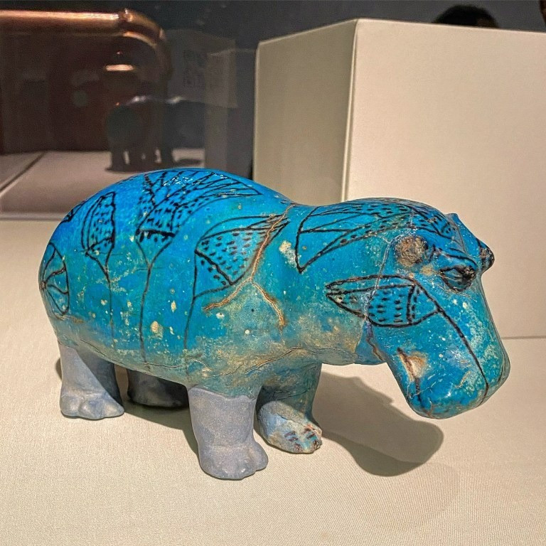 Theo Bảo tàng Nghệ thuật Metropolitan ở Thành phố New York, do nạn săn bắt quá mức nên những con hà mã hoang dã cuối cùng đã biến mất khỏi Ai Cập vào đầu thế kỷ 19. Ảnh: ancientegyptblog.com.