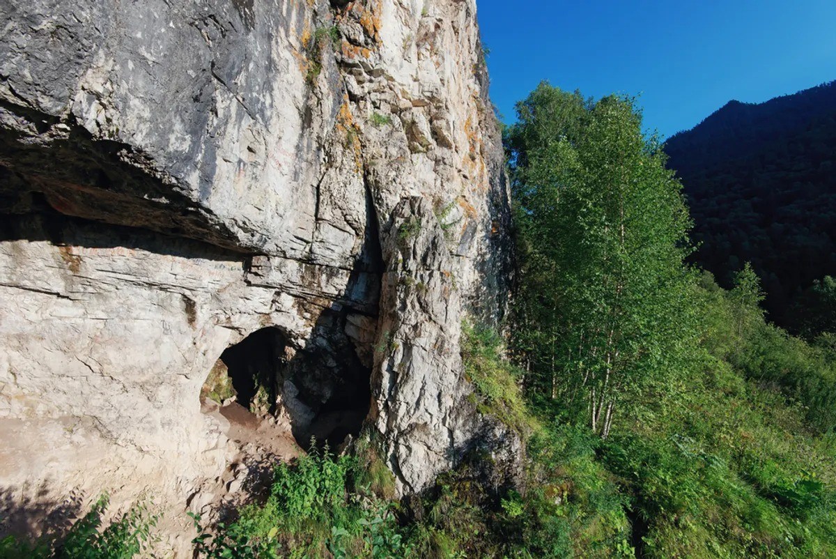 Gần đây, các chuyên gia đã trích xuất và phân tích 700 mẫu ADN của các lớp trầm tích từ 3 vị trí trong hang Denisova ở vùng núi Altai, Siberia. Hang động này được đặt tên theo người Denisovan - loài người cổ xưa có di tích lần đầu tiên được tìm thấy ở đó vào năm 2008. Ảnh: Salcido/Shutterstock.com.