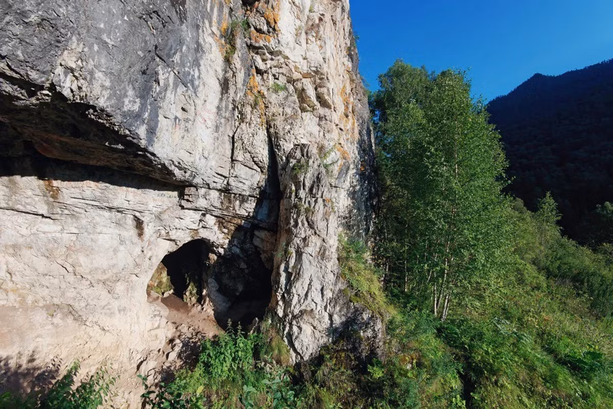 Gần đây, các chuyên gia đã trích xuất và phân tích 700 mẫu ADN của các lớp trầm tích từ 3 vị trí trong hang Denisova ở vùng núi Altai, Siberia. Hang động này được đặt tên theo người Denisovan - loài người cổ xưa có di tích lần đầu tiên được tìm thấy ở đó vào năm 2008. Ảnh: Salcido/Shutterstock.com.