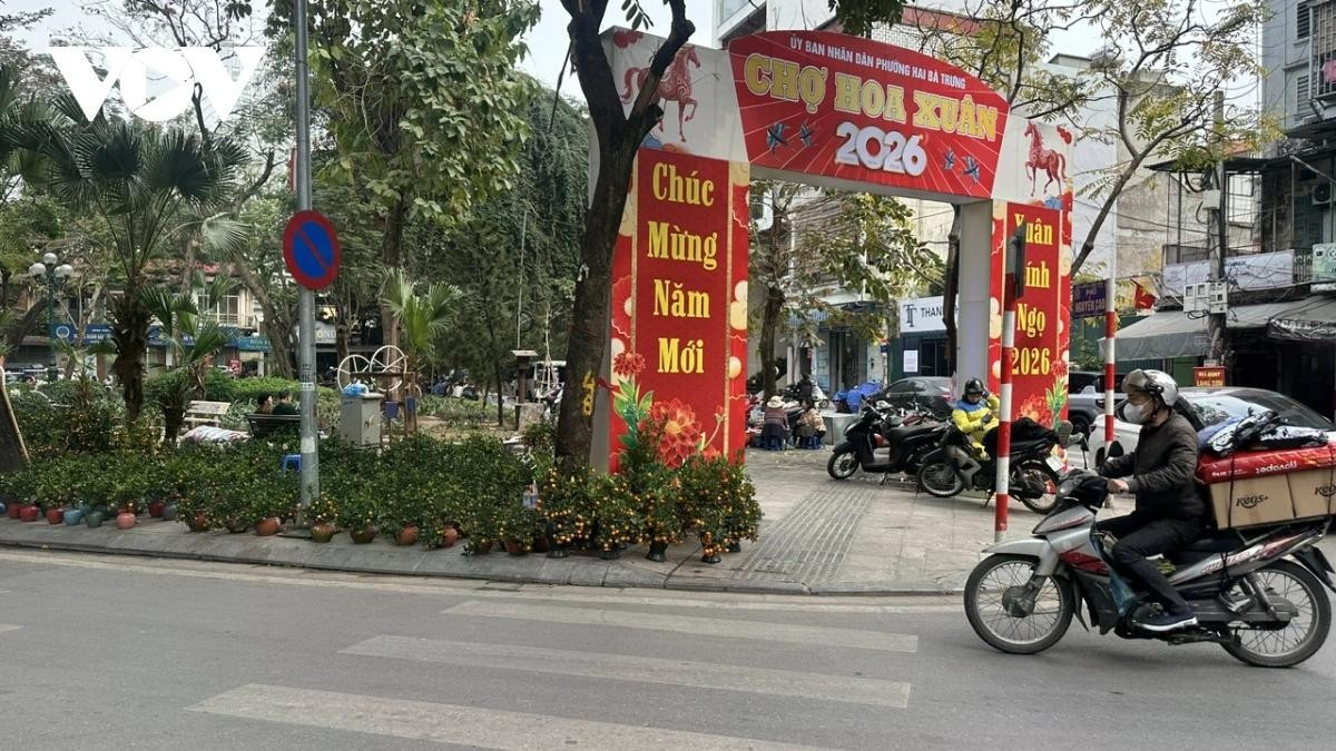 Chợ hoa Tết được thành phố Hà Nội cho phép hoạt động tại 149 vị trí địa điểm trên địa bàn xã phường. Tuy nhiên, theo phản ánh của người dân, nhiều vị trí địa điểm công cộng vườn hoa, vỉa hè hoạt động buôn bán tự phát.