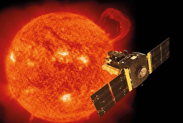 Vào ngày 20/1, Trung tâm Dự báo Thời tiết Không gian của Mỹ (SWPC) phát lệnh cảnh báo liên quan đến cơn bão bức xạ mặt trời với cường độ lên đến 4 trong thang đánh giá mức độ nghiêm trọng gồm 5 cấp. Ảnh: NASA.